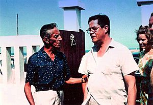 González camarena guillermo ing, con agustín lara, ultima foto