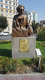 Hafez statute at Tehran's Hafez street