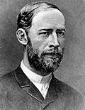 Black-and-white photographic portrair of Heinrich Hertz