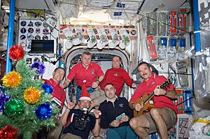 ISS-34 Christmas holiday in the Unity node