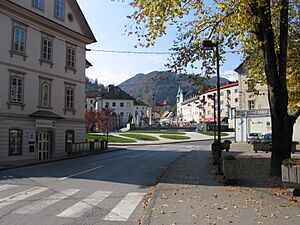 Idrija town square