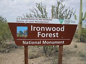 Ironwood Forest National Monument Arizona Sign 2014