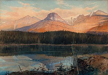 John Arthur Fraser - Summit Lake near Lenchoile, Bow River, Canadian Pacific Railway.jpg