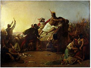 John Everett Millais - Pizarro seizing the Inca of Peru