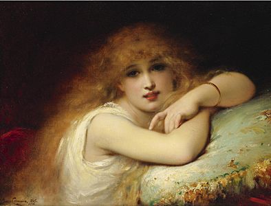 Joseph Coomans - A young woman of leisure