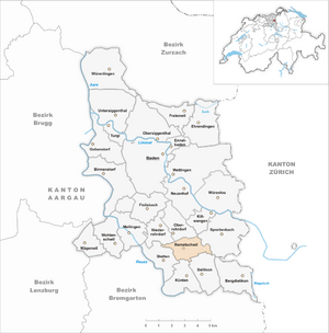 Karte Gemeinde Remetschwil 2007