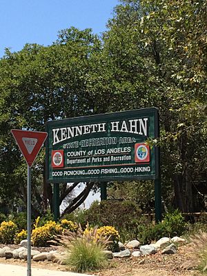 Kenneth Hahn Park Sign