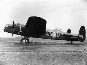 Lancaster Mark II at RAF Syerston WWII IWM ATP 12118C