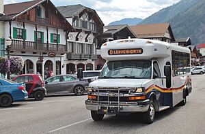 Link Transit bus in Leavenworth, WA