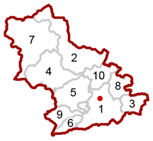 Map at feldkirchen municipalities