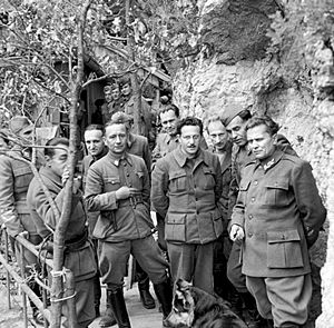 Marshal Tito during the Second World War in Yugoslavia, May 1944