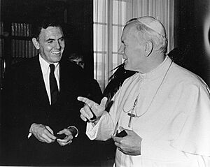 Mayor Raymond L. Flynn with Pope John Paul II (9516892927)