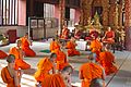 Monks in Wat Phra Singh - Chiang Mai