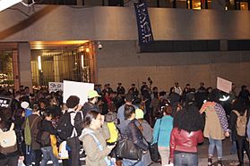 NYC Mike Brown-Ferguson protest Pace University
