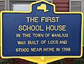 NYS Historic Markers TheFirstSchoolHouse