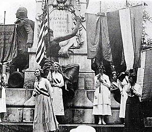 National Woman's Party Members Lafayette Park August 6, 1918