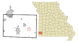 Location of Stark City, Missouri