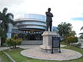 Ninoy Aquino Monument and marker at the Pampanga Provincial Capitol