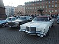 Old American cars at Helsinki Market Square 1