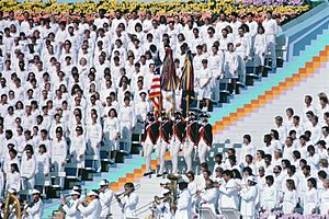 Opening ceremony of the 1984 Olympics