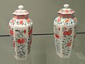 Pair of Hexagonal Vases, c. 1752-1755, Chelsea, soft-paste porcelain with overglaze enamels - Gardiner Museum, Toronto - DSC00614
