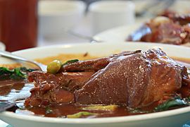 Pata Tim (braised pork hock) from Santa Rosa, Laguna, Philippines