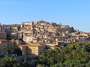 Perugia vista dal museo archeologico nazionale dell'Umbria, 2023
