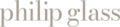 Philip Glass wordmark