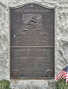 Plaque at Independence Park, Bristol Rhode Island