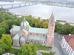 Plock Cathedral aerial photograph 2019 P01