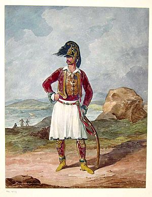 Richard Church Greek Light Infantry of the Duke of York 1813 by Denis Dighton