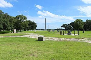 San Jacinto Battle Monument From the Texans Camp