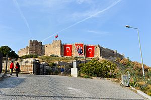 The grand Byzantine fortress of Selçuk on Ayasoluk Hill