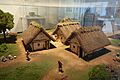Settlement, Urnfield culture, Untermainbach, model at 1 to 32 scale - Naturhistorisches Museum Nürnberg - Nuremberg, Germany -DSC04219