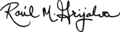 Signature of Raúl Grijalva
