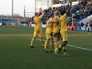 Southend Players taunt colchester fans