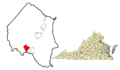 Stafford County Virginia incorporated and unincorporated areas Southern Gateway highlighted
