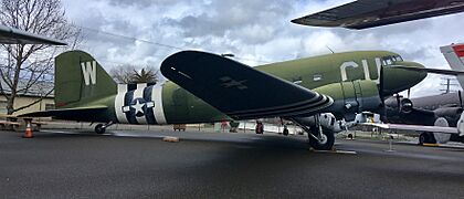 The C-53 "Skytrooper" on display at the Aerospace Museum of California