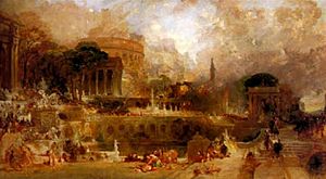 The Destruction of Corinth by Thomas Allom
