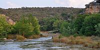 The Guadalupe River in Kerr County, Texas, USA (8 May 2014)