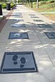 Tony Bennett footprints at International Civil Rights Walk of Fame