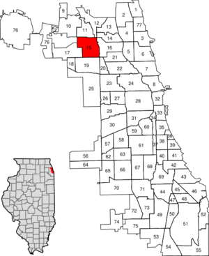 Location within the city of Chicago