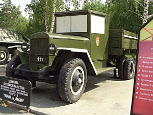 Vintage military truck of Russia