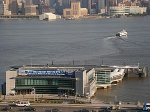 Weehawken Port Imperial Ferry Terminal on Hudson River