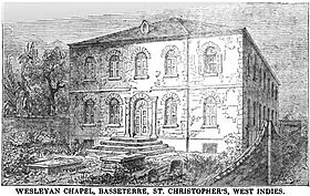 Wesleyan Chapel, Basseterre, St. Christopher's, West Indies (VII, p.18, February 1950) - Copy