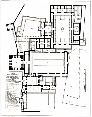 116 Tafel 6 Grenade Alhambra - Plano del Palacio Arabe