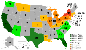 1990 census reapportionment map