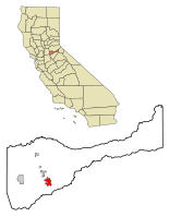 Amador County California Incorporated and Unincorporated areas Jackson Highlighted.svg