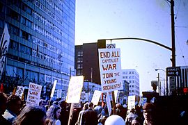 Anti Vietnam war demonstration. Vancouver, BC. 1968