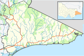 Bairnsdale is located in Shire of East Gippsland